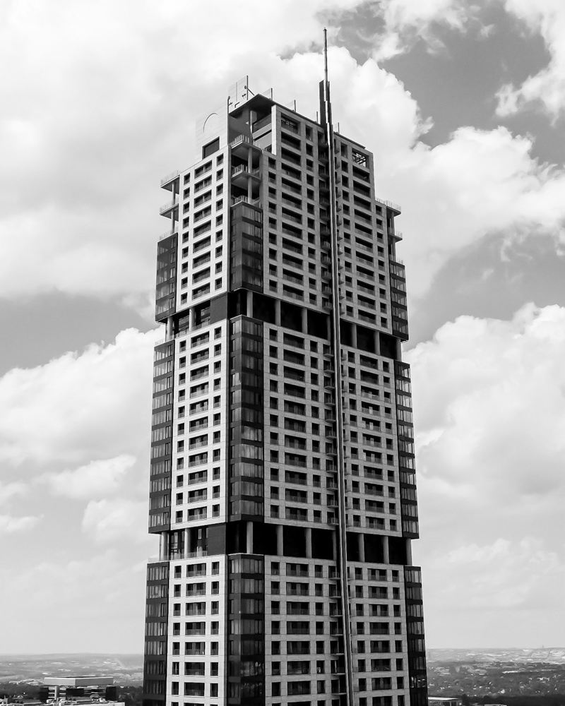 The Leonardo tower rising above Sandton, Johannesburg